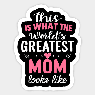 Greatest Mom Mother's Day Best Mom Sticker